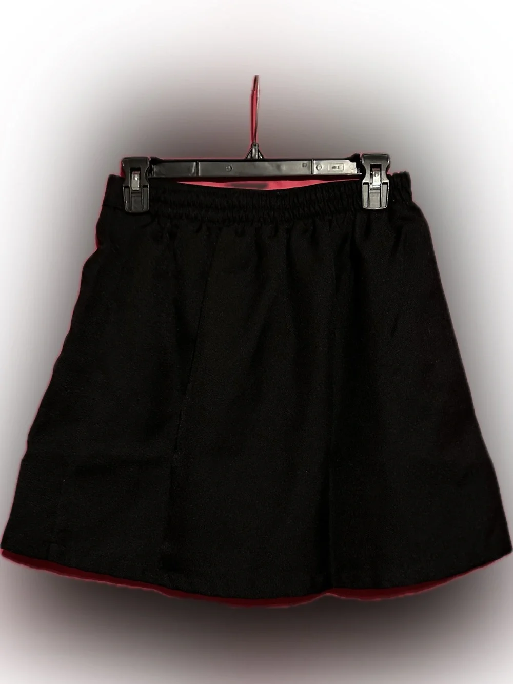 Black Skort with Side Ruffle Detail School Uniform Girls size 16